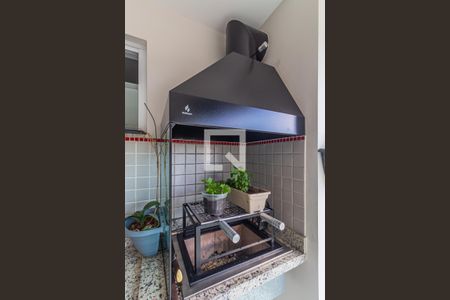 Varanda gourmet - Churrasqueira de apartamento à venda com 2 quartos, 73m² em Vila Eldízia, Santo André