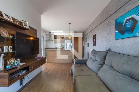 Sala de apartamento à venda com 2 quartos, 73m² em Vila Eldízia, Santo André