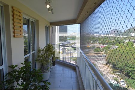 Varanda da Sala de apartamento à venda com 3 quartos, 96m² em Barra da Tijuca, Rio de Janeiro