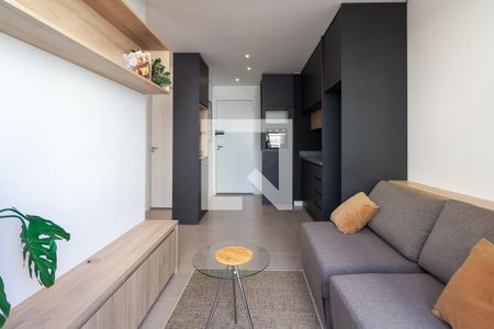 Sala de apartamento à venda com 1 quarto, 28m² em República, São Paulo