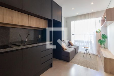 Sala de apartamento à venda com 1 quarto, 28m² em República, São Paulo