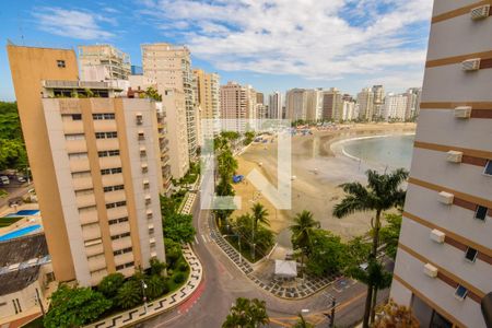 Vista da Varanda de apartamento para alugar com 2 quartos, 90m² em Jardim Astúrias, Guarujá