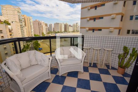 Varanda da Sala de apartamento para alugar com 2 quartos, 90m² em Jardim Astúrias, Guarujá