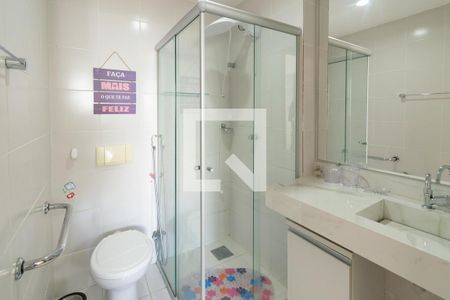 Banheiro da suíte de apartamento para alugar com 1 quarto, 31m² em Sul (águas Claras), Brasília