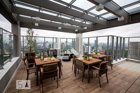 Apartamento para alugar com 36m², 1 quarto e 1 vagaChurrasqueira