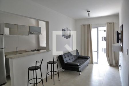 Sala de apartamento para alugar com 1 quarto, 52m² em Caiçara, Praia Grande