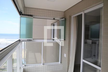 Sala/Varanda Gourmet de apartamento para alugar com 1 quarto, 52m² em Caiçara, Praia Grande