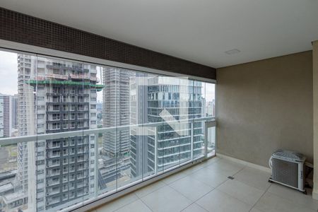 Varanda da Sala de apartamento para alugar com 1 quarto, 51m² em Vila Gertrudes, São Paulo