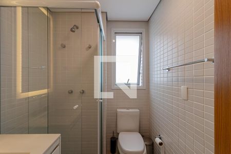 Banheiro da Suíte de apartamento para alugar com 1 quarto, 75m² em Vila Clementino, São Paulo