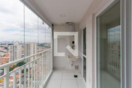 Varanda da Sala de apartamento para alugar com 2 quartos, 44m² em Vila Prudente, São Paulo
