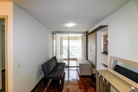 Sala de apartamento à venda com 1 quarto, 45m² em Brooklin, São Paulo