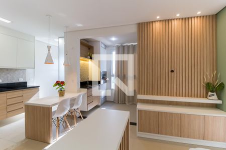 Sala/Quarto de kitnet/studio para alugar com 1 quarto, 43m² em Loteamento Mogilar, Mogi das Cruzes