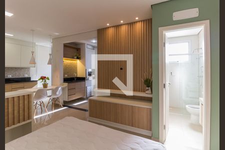 Sala/Quarto de kitnet/studio para alugar com 1 quarto, 43m² em Loteamento Mogilar, Mogi das Cruzes