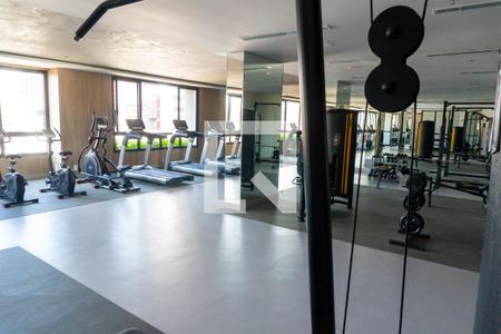 Apartamento para alugar com 28m², 1 quarto e sem vaga Apartamento para alugar com 28m², 1 quarto e sem vagaÁrea comum - Academia