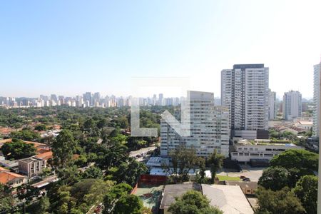 Vista da varanda de apartamento para alugar com 1 quarto, 42m² em Santo Amaro, São Paulo