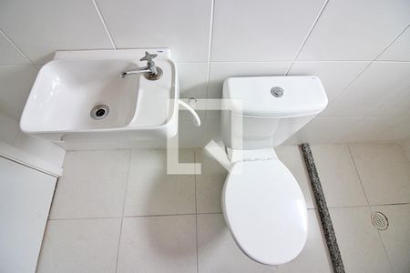 Banheiro Social de apartamento para alugar com 1 quarto, 20m² em Rudge Ramos, São Bernardo do Campo