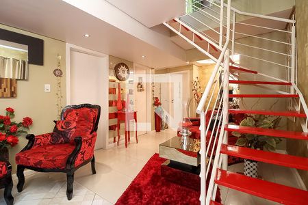 Sala de casa de condomínio à venda com 2 quartos, 150m² em Centro, Canoas