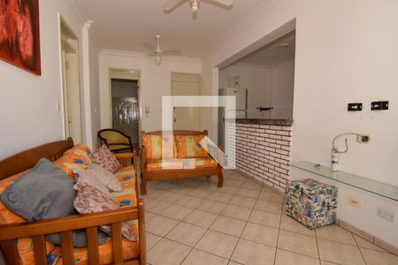Sala de apartamento para alugar com 2 quartos, 65m² em Tombo, Guarujá