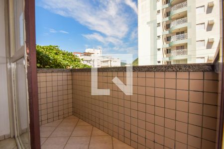 Varanda da Sala de apartamento para alugar com 2 quartos, 65m² em Tombo, Guarujá