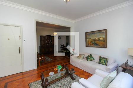 Sala de Estar de apartamento à venda com 4 quartos, 175m² em Laranjeiras, Rio de Janeiro