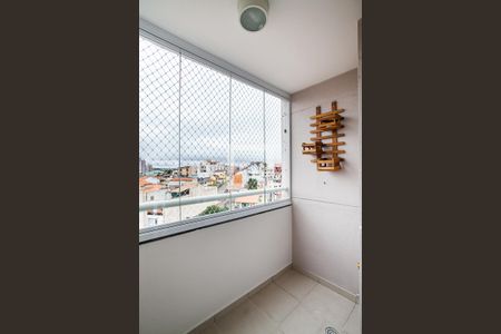 Varanda da Sala de apartamento à venda com 2 quartos, 55m² em Vila Humaitá, Santo André