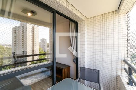 Varanda da Sala de apartamento para alugar com 2 quartos, 60m² em Vila Andrade, São Paulo