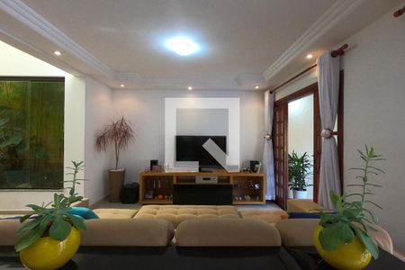Sala de casa de condomínio à venda com 4 quartos, 395m² em Parque Monte Alegre, Taboão da Serra