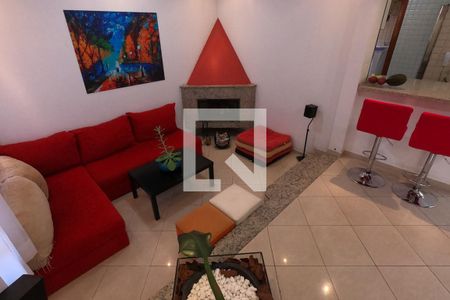 Sala de casa de condomínio para alugar com 4 quartos, 395m² em Parque Monte Alegre, Taboão da Serra