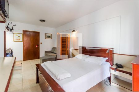 Sala e quarto de kitnet/studio para alugar com 1 quarto, 30m² em Centro, São Vicente