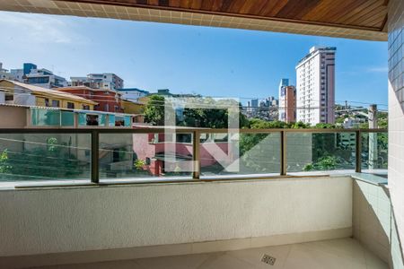 Varanda da Sala de apartamento para alugar com 3 quartos, 85m² em Grajaú, Belo Horizonte