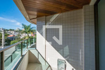 Varanda da Sala de apartamento à venda com 3 quartos, 85m² em Grajaú, Belo Horizonte