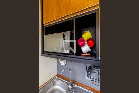 Studio à venda com 34m², 1 quarto e sem vagaVaranda e Cozinha