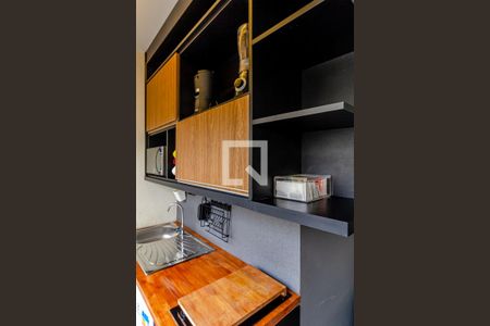 Studio à venda com 34m², 1 quarto e sem vagaVaranda e Cozinha