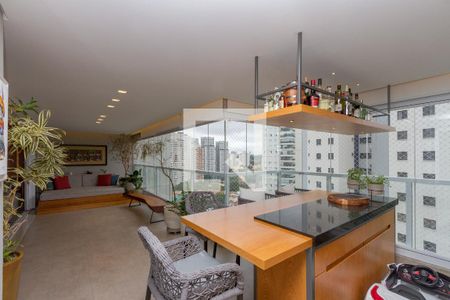 Varanda da Sala de apartamento à venda com 3 quartos, 189m² em Jardim Novo Santo Amaro, São Paulo