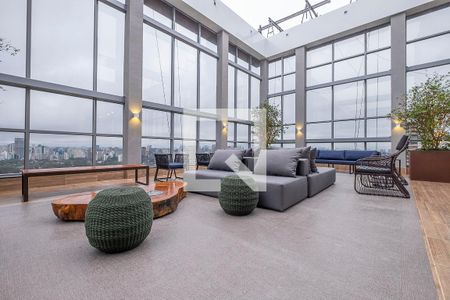 Área comum de kitnet/studio para alugar com 1 quarto, 30m² em Pinheiros, São Paulo