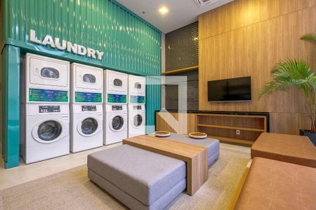 Área comum de kitnet/studio para alugar com 1 quarto, 30m² em Pinheiros, São Paulo