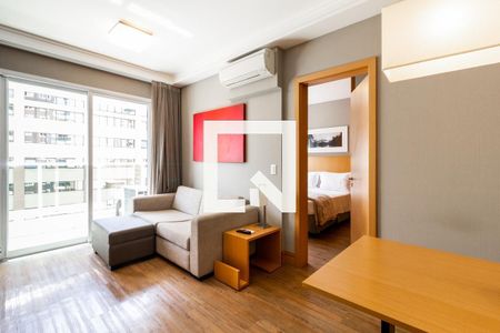 Sala de apartamento para alugar com 1 quarto, 45m² em Vila Olímpia, São Paulo