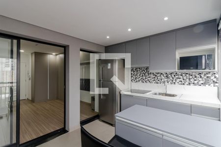 Studio para alugar com 40m², 1 quarto e sem vaga Studio para alugar com 40m², 1 quarto e sem vagaCozinha/Varanda