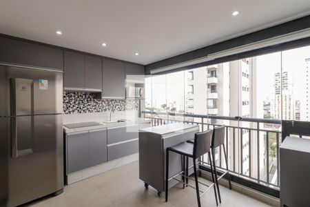 Studio para alugar com 40m², 1 quarto e sem vaga Studio para alugar com 40m², 1 quarto e sem vagaCozinha/Varanda