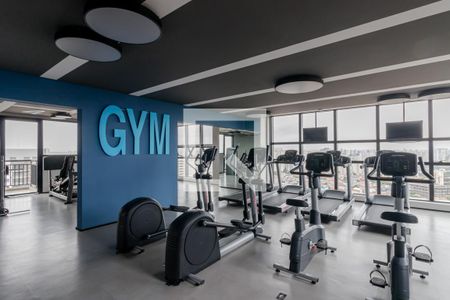 Studio para alugar com 40m², 1 quarto e sem vaga Studio para alugar com 40m², 1 quarto e sem vagaAcademia