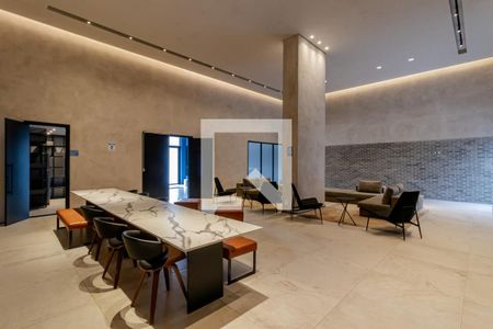 Studio para alugar com 40m², 1 quarto e sem vaga Studio para alugar com 40m², 1 quarto e sem vagaHall Social