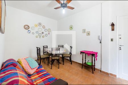 Sala de apartamento para alugar com 2 quartos, 78m² em Embaré, Santos