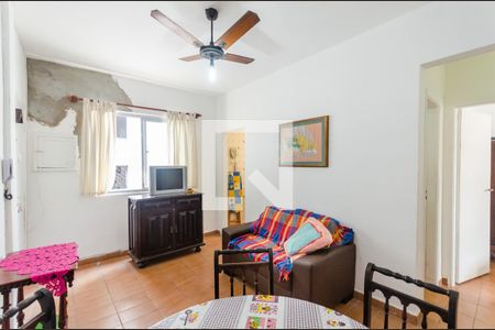 Sala de apartamento para alugar com 2 quartos, 78m² em Embaré, Santos