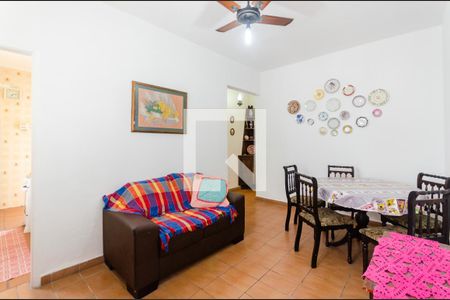 Sala de apartamento para alugar com 2 quartos, 78m² em Embaré, Santos