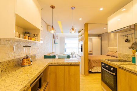 Studio para alugar com 35m², 1 quarto e sem vaga Studio para alugar com 35m², 1 quarto e sem vagaCozinha