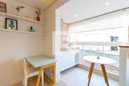 Varanda de kitnet/studio para alugar com 1 quarto, 35m² em Santa Cecília, São Paulo