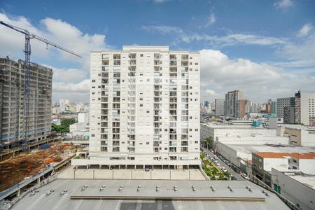 Vista da sala de kitnet/studio para alugar com 1 quarto, 26m² em Brás, São Paulo