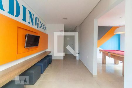 Apartamento para alugar com 42m², 2 quartos e sem vaga Apartamento para alugar com 42m², 2 quartos e sem vagaÁrea comum - Salão de jogos