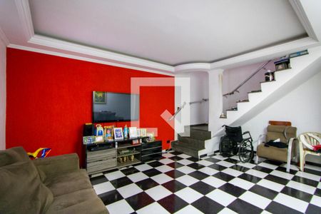 Sala de estar de casa à venda com 3 quartos, 220m² em Vila Camilópolis, Santo André