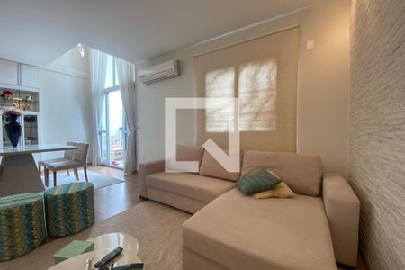 Sala de apartamento para alugar com 1 quarto, 82m² em Paraíso do Morumbi, São Paulo